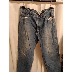 LL Bean Jeans Blue Denim Relaxed Fit Medium Wash Men's Size 42x30